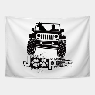 Jeep Dog Canine K 9 Tapestry