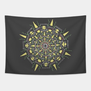 Aztec Mandala Tapestry