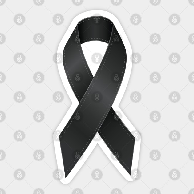 Mourning and melanoma symbol