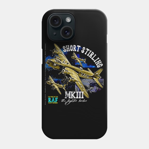 Short Stirling MKIII Second World War Raf Heavy Bomber Aircraft Phone Case by aeroloversclothing