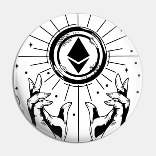 Ethereum Tarot Card Cryptocurrency Eth Design Pin
