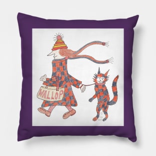 Wine & Wallop MadCatWoman customer Pillow