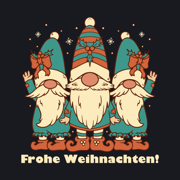 Merry Christmas in German Frohe Weihnachten! by SunburstGeo