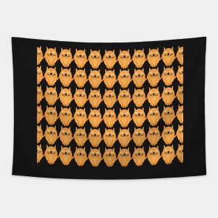 Orange Cats Pattern Tapestry