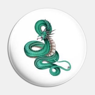 Wyrm green Pin