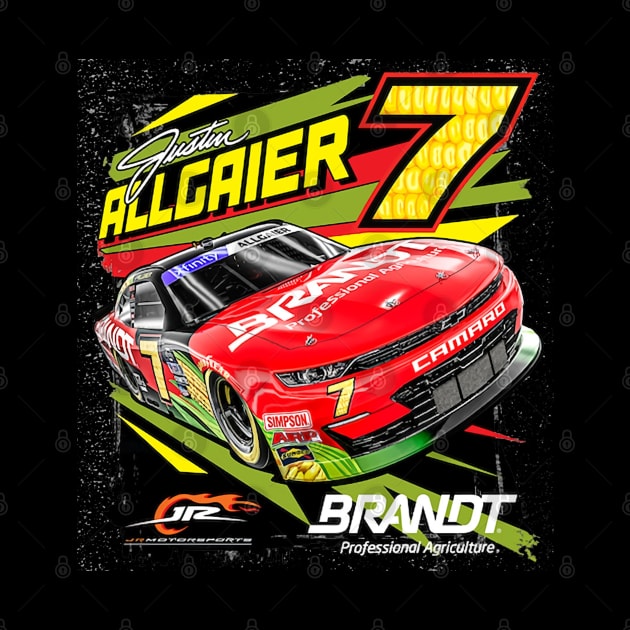 Justin Allgaier Charcoal Car by stevenmsparks