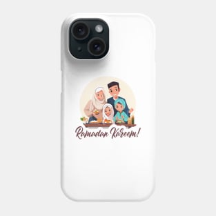 Ramadan Family Dinner Cartoon Phone Case