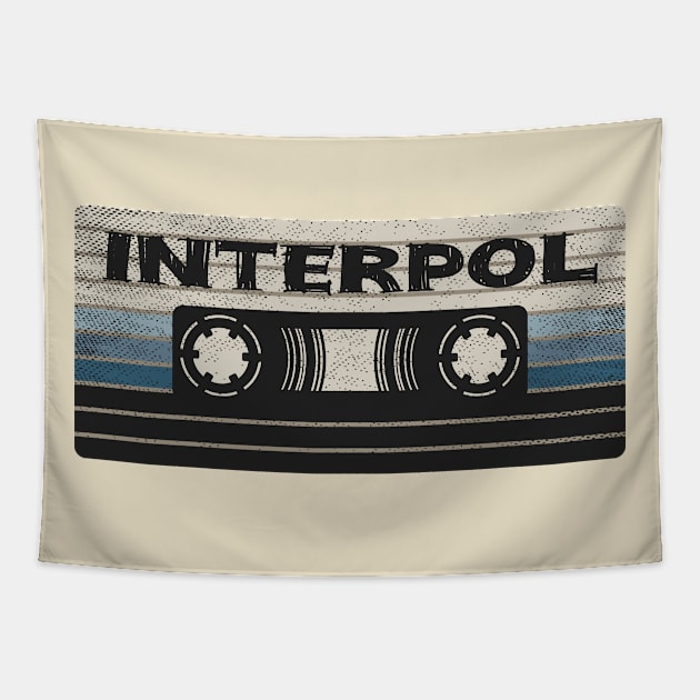Interpol Mix Tape Tapestry by getinsideart