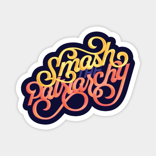 Smash the Patriarchy Magnet by polliadesign