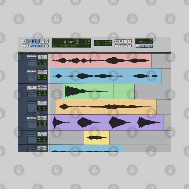Audio Engineer Pro Tools DAW Musician Recording Program Home Studio Gift by blueversion