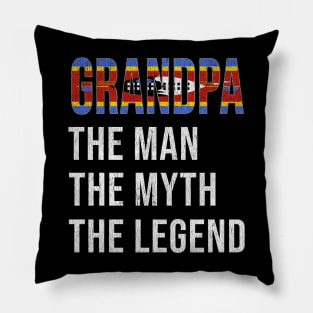 Grand Father Swazilander Grandpa The Man The Myth The Legend - Gift for Swazilander Dad With Roots From  Swaziland Pillow