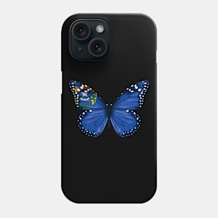 Nevada Flag Butterfly - Gift for Nevadan From Nevada NV Phone Case