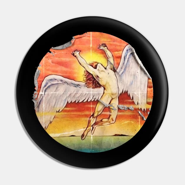 Retro Sticker of Angel Wings Pin by Itulah Cinta