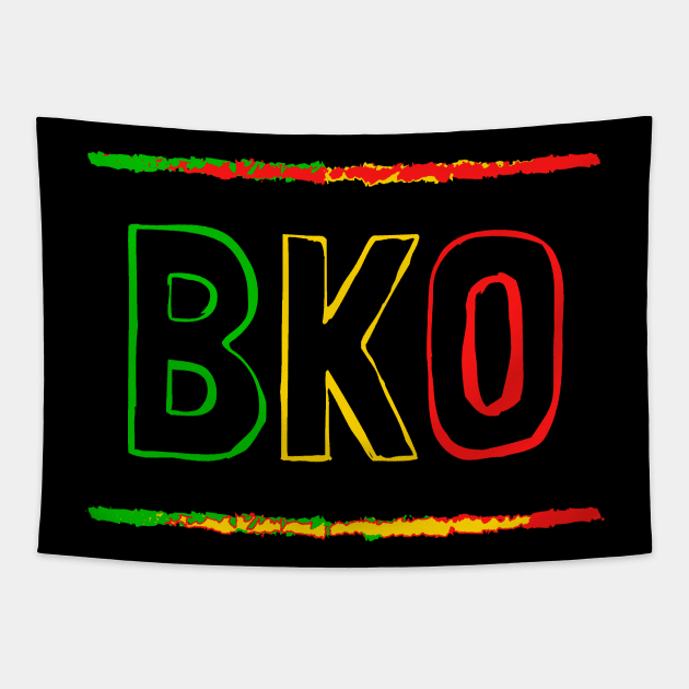 Bamako BKO Mali Tapestry by Tony Cisse Art Originals