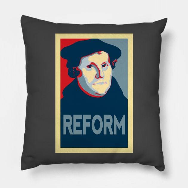 Martin Luther REFORM Pillow by SeeScotty