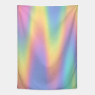 Rainbow Pastel Wavy Tapestry