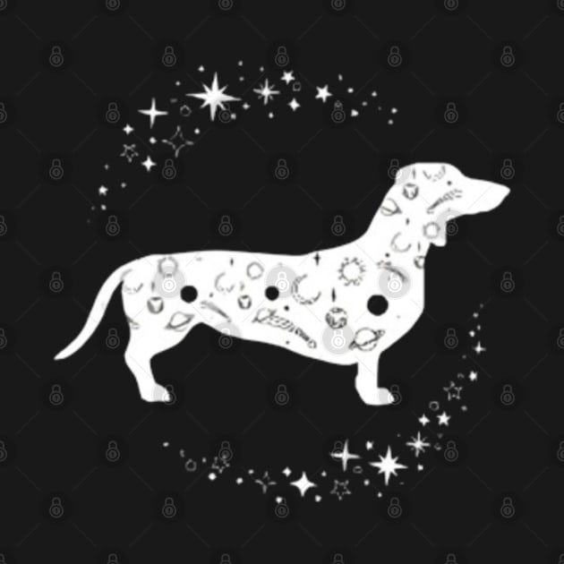 Cosmic Dachshund Adventure by Jerry the Artist