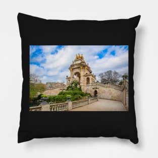 Cascada del Parc de la Ciutadella in Barcelona, Spain Pillow