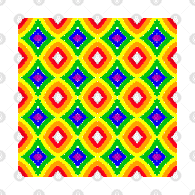 Tribal Diamond Pattern Pastel Colors by aybe7elf