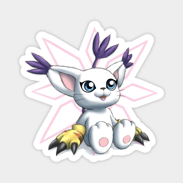 Gatomon The Crest Of Light Digimon Magnet Teepublic Au