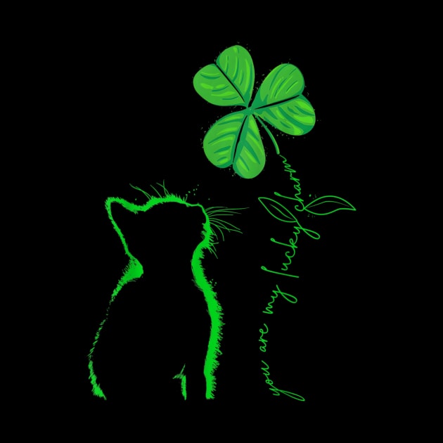 Cat St Patrick Day Your Are My Lucky Charm by PlumleelaurineArt