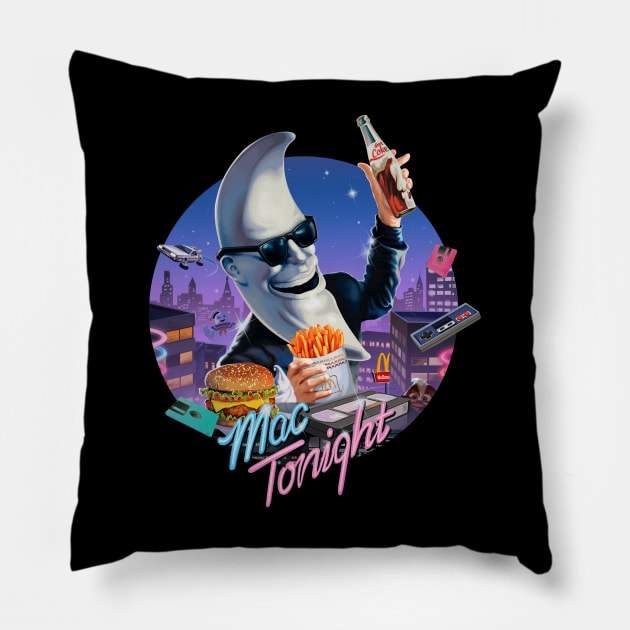 Mac Tonight Print Vers Pillow by Mr.Melville