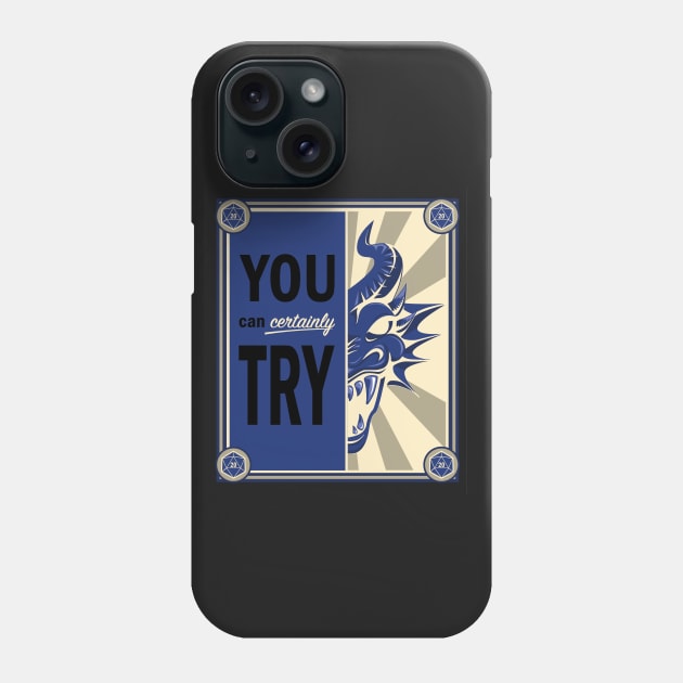 Time to Kill the Dragons - Blue Variant Phone Case by LastLadyJane