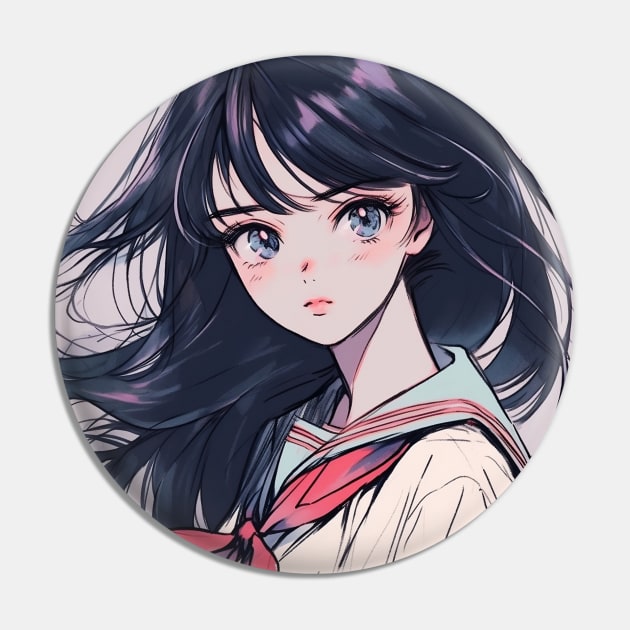 Cute girl Pin by WabiSabi Wonders