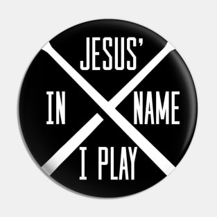 Jesus Name I Play Drums God Drumming Music Christian Drummer Pin