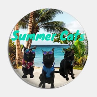 Summer Cats Pin