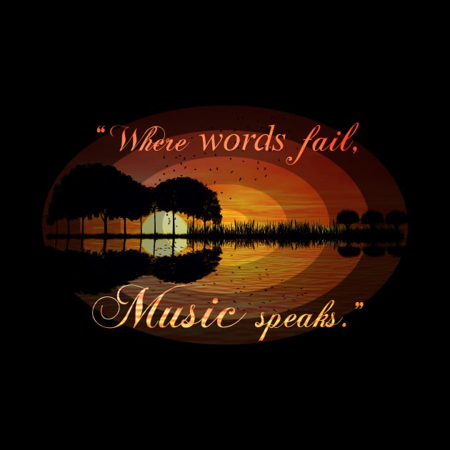 "Where words fail, music speaks." Hans Christian Anderson by psychoshadow