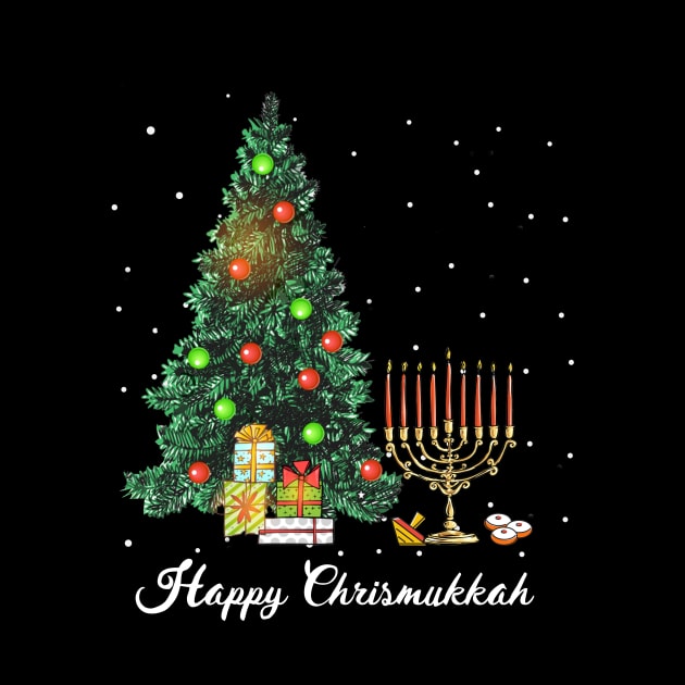 Happy Chrismukkah Funny Hanukkah and Christmas by TeeSky