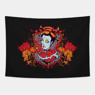 Hearts of Death Dragon Queen Tapestry