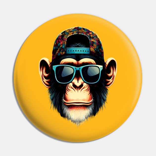 Cool Monkey Pin by Graceful Designs