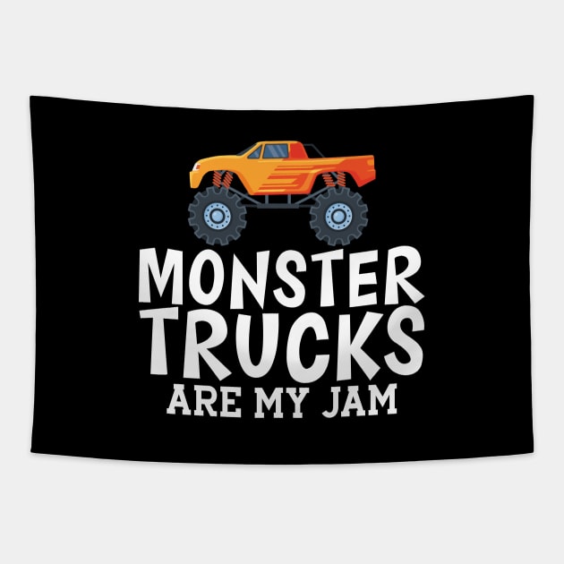 Monster trucks are my jam w Tapestry by KC Happy Shop