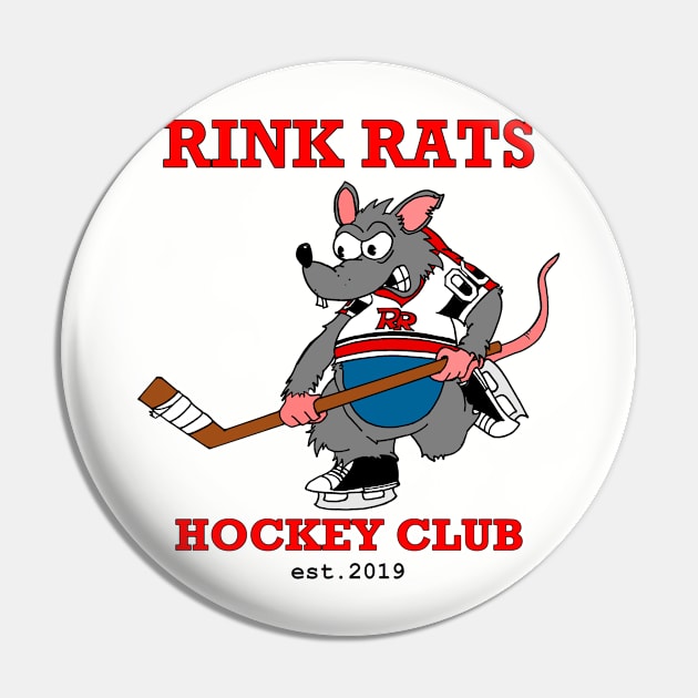 Rink Rats Hockey Club Pin by theboardwalkkings