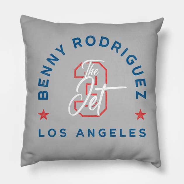 Benny The Jet Rodriguez - Sandlot Pillow by fatdesigner