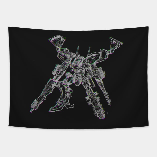 Armored Core White Glint Tapestry by mooglemarket