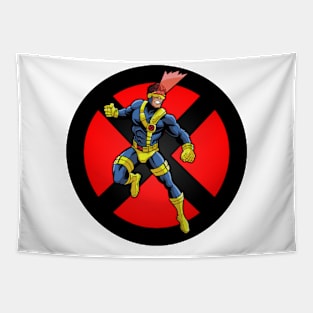 Laser Eyes Superhero Tapestry