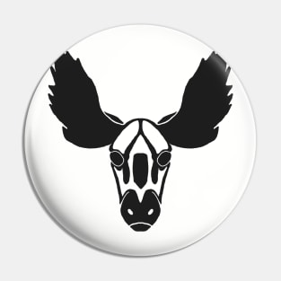 Moose tattoo design (black) Pin