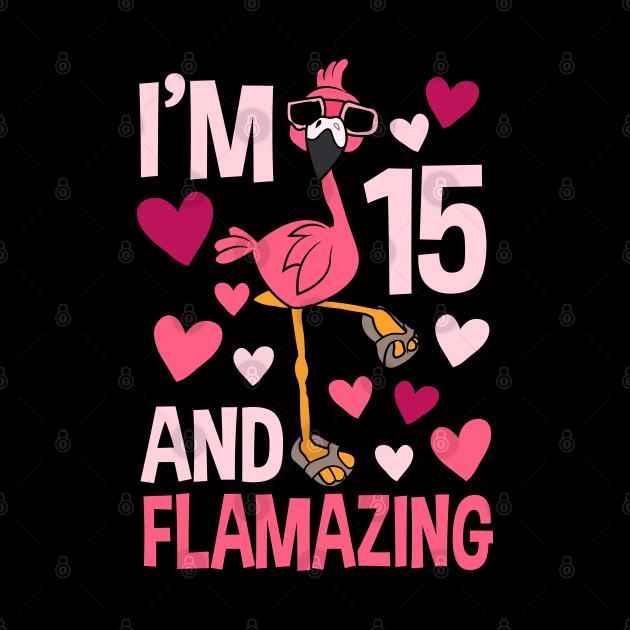 I'm 15 And Flamazing Flamingo by Tesszero