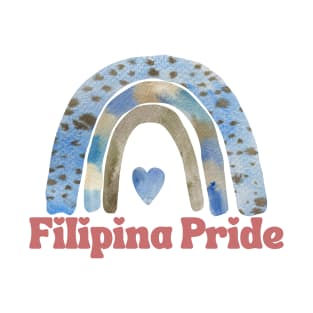 Philippines Filipina Pride w/ cute rainbow T-Shirt