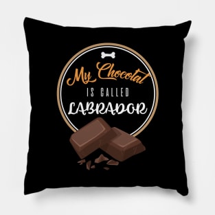 Chocolat Labrador Pillow