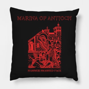 Cannibal Corpse parody Marina of Antioch icon Pillow