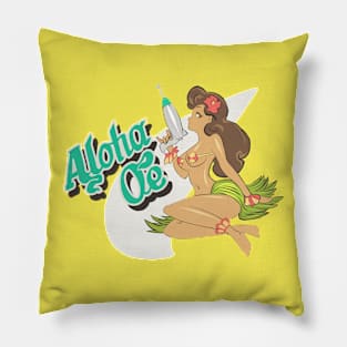 Space Dandy Aloha Oe Pillow