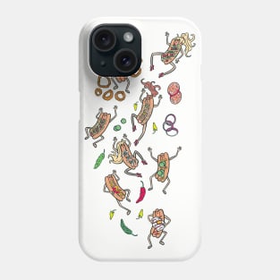 Mini gourmet hot dog party Phone Case