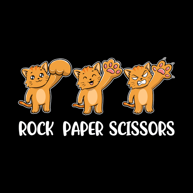 Rock Paper Scissors Funny Cat Gift by CatRobot