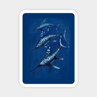 Ichthyosaur Eurinosaurus Illustration Magnet