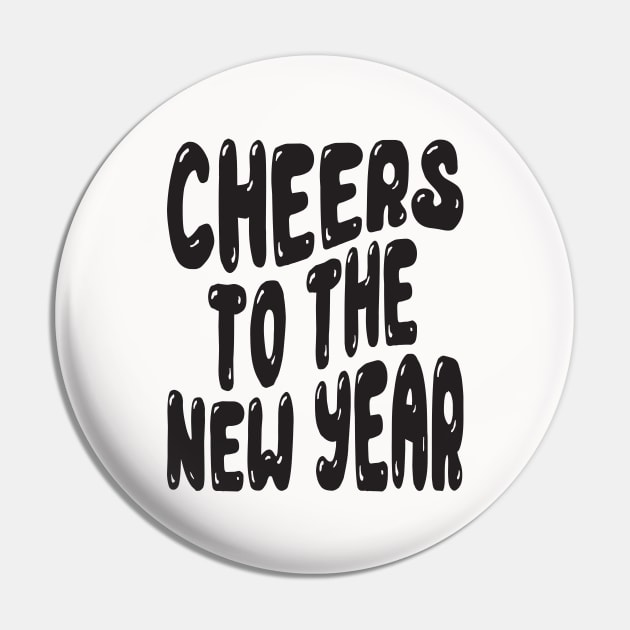 Cheers to the New Year Pin by MZeeDesigns