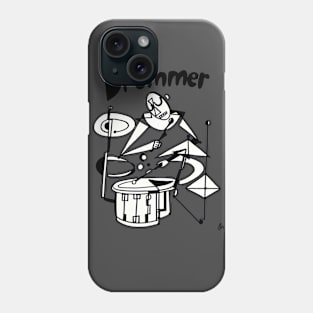 Drummer (Male) by Pollux Phone Case